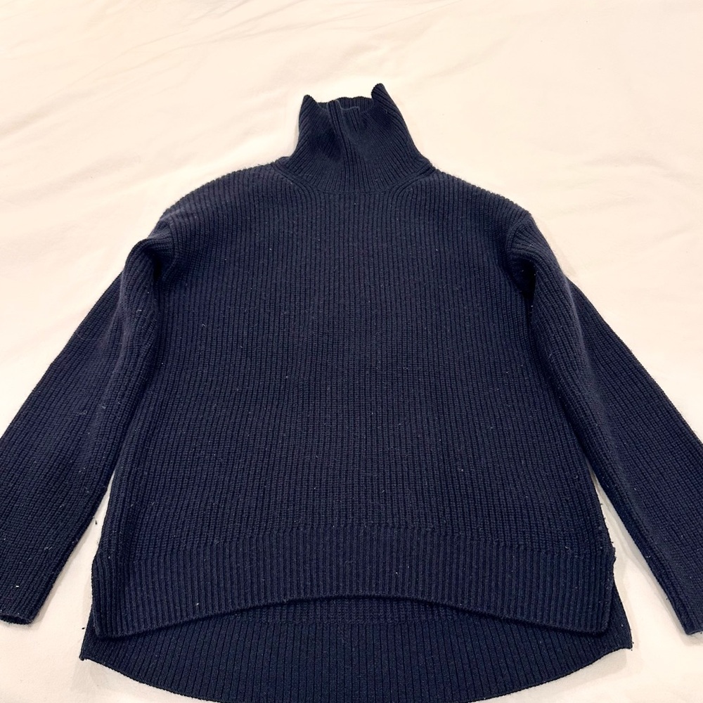 Helmut Lang Navy Turtleneck Sweater